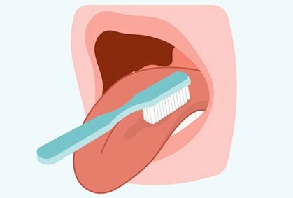 Brush tongue graphics