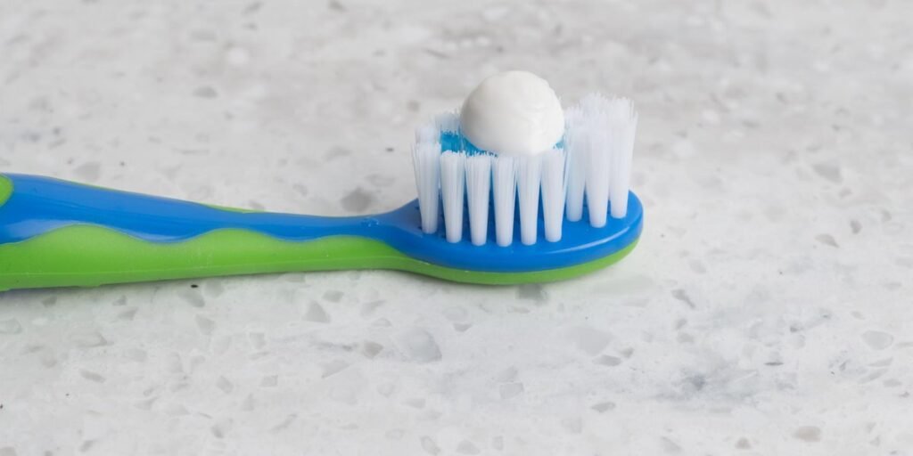 Toothbrush with toothpaste