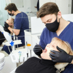 Oral cancer check by dentist