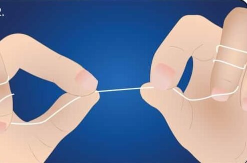 How to hold floss